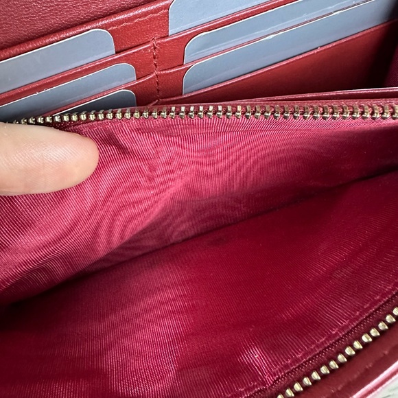 DIOR CANNAGE LAMBSKIN LEATHER FLAP BAG ON CHAIN WOC, YSL CLUTCH, CHANEL WALLET - Picture 14 of 16